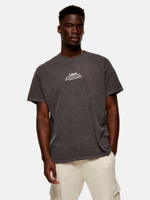 Washed Black Lisbon Heritage T-shirt