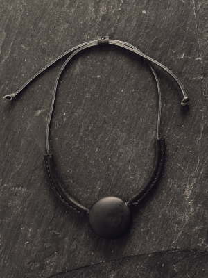 Crescioni Lecce Necklace, Black