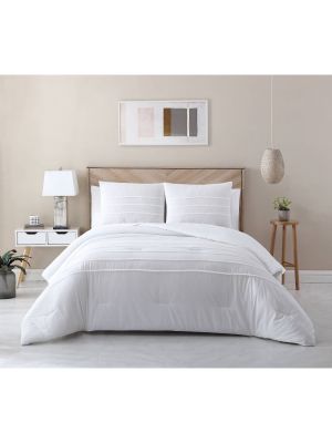 Cotton Lyocell Pleated Comforter Set - Avery Homegrown