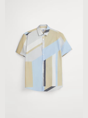 Colorblock Print Shirt