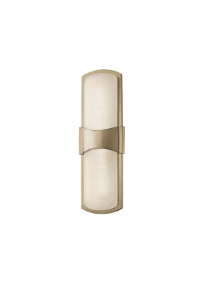 Valencia 1 Light Led Wall Sconce Aged Brass