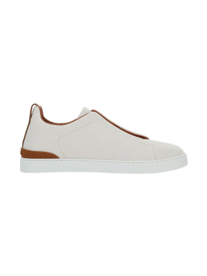 Ermenegildo Zegna Triple Stitch Round Toe Sneakers