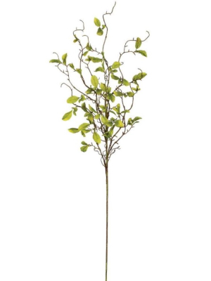 Sullivans Artificial Leaf And Twig Stem 40"h Green