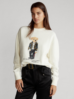 Holiday Polo Bear Fleece Sweatshirt