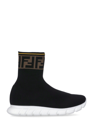 Fendi Kids Ff Sock Sneakers