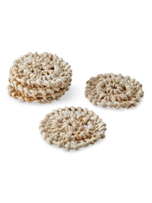 Abaca Coasters, Set Of 6