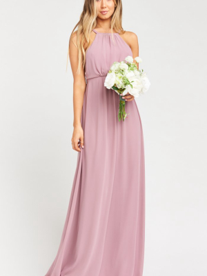 Amanda Maxi Dress ~ Antique Rose Chiffon