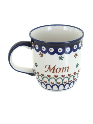 Blue Rose Polish Pottery Mom Mug