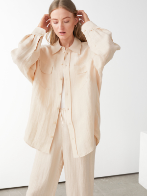 Oversized Linen Shirt