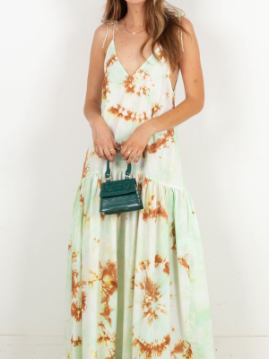 Drop Waist Maxi Dress - Maldivian Green