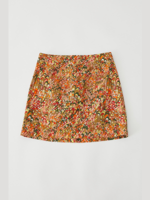 Uo Jerri Printed Pelmet Mini Skirt