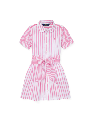 Striped Cotton Shirtdress