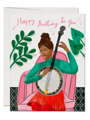 Banjo Birthday Card