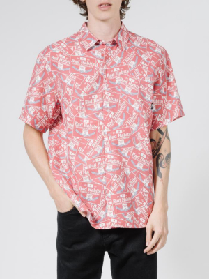 Bad Habits Short Sleeve Shirt - Red