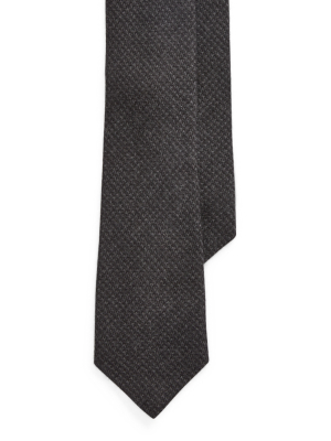 Houndstooth Cashmere-silk Tie