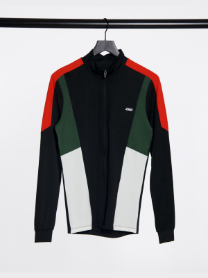 Asos 4505 Muscle Training Track Jacket With Contrast Panels