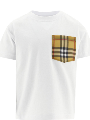 Burberry Kids Vintage Checked Pocket Patch T-shirt