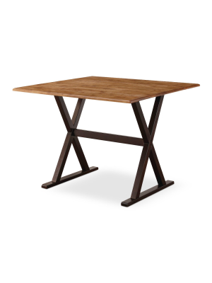 40" Square Drop Leaf Rustic Dining Table - Threshold™