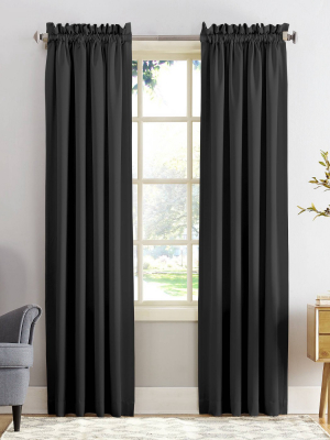 Seymour Energy Efficient Room Darkening Rod Pocket Curtain Panel - Sun Zero