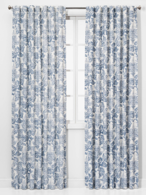 Charade Floral Light Filtering Curtain Panels - Threshold™