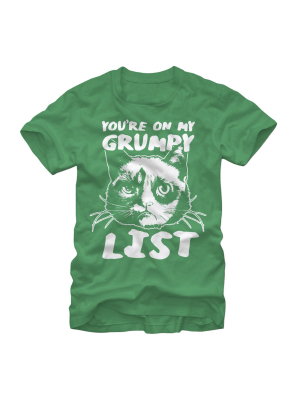 Men's Grumpy Cat Grumpy List T-shirt