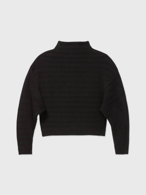 Women's Mock Turtleneck Cozy Rib Pullover Sweater - Prologue™