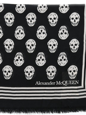 Alexander Mcqueen All Over Skull Scarf