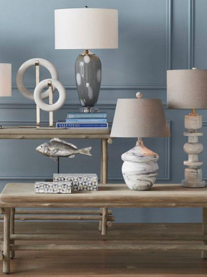 Vitellina Gray Table Lamp