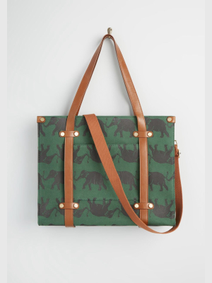 Camp Director Zipped Tote