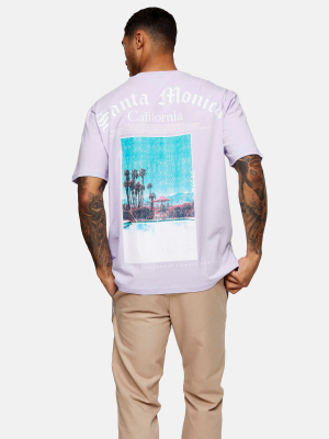 Lilac Santa Monica T-shirt