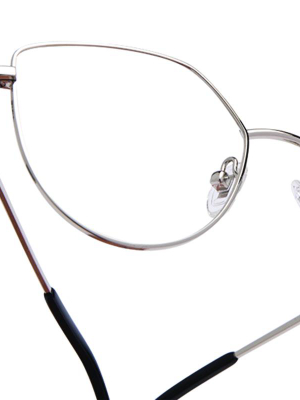 Pixie - Silver + Blue Light Technology Clear Glasses