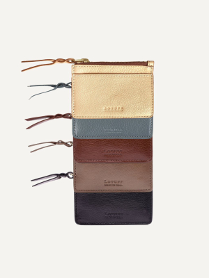 Lotuff Zipper Credit Card Wallet