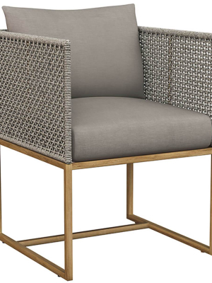 Crete Outdoor Arm Chair, Palazzo Taupe