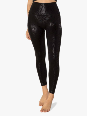 Beyond Yoga Shiny Leopard High Waisted Midi Legging