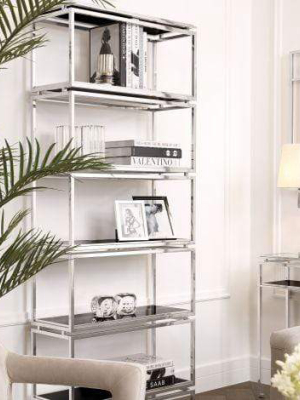 Eichholtz Calvin Bookcase - Silver & Black