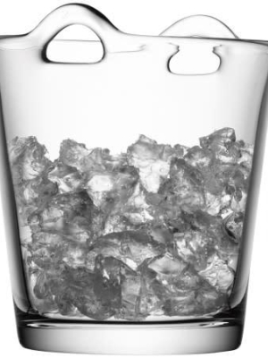 Small Glass Ice Bucket With Handles
