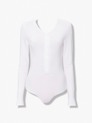 Button-front Bodysuit