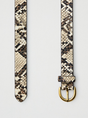 Aeo Faux Snake Skin Belt