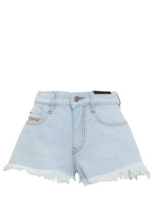 Diesel De-rifty Frayed Denim Shorts