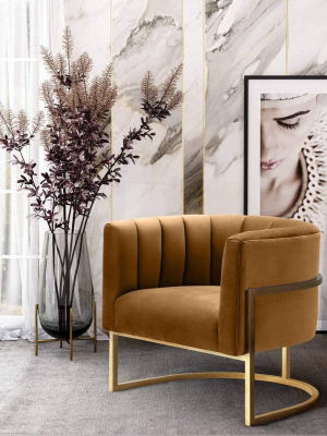 Candelabra Home Magnolia Chair - Cognac