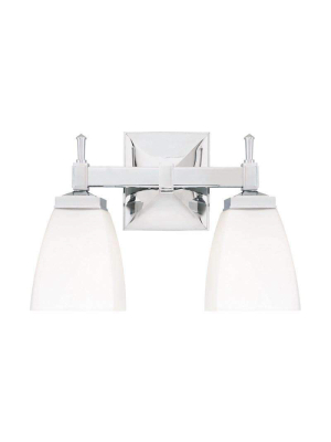 Kent 2 Light Bath Bracket Satin Nickel