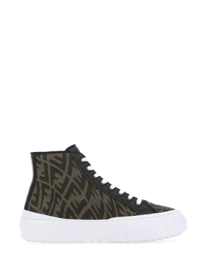 Fendi Force Ff Motif High-top Sneakers