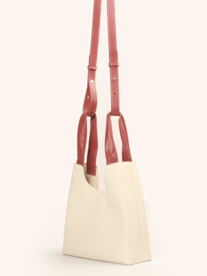 Shopper White/dustpink