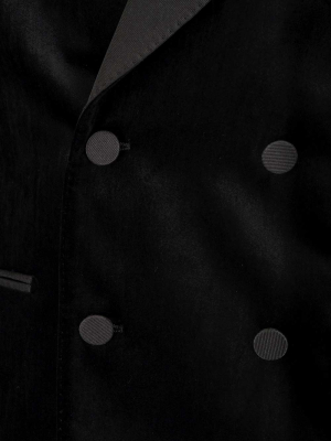 Alexander Mcqueen Velvet Double-breasted Blazer
