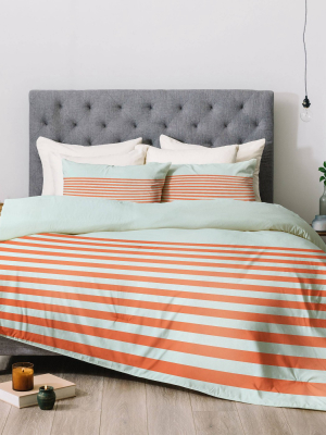 June Journal Beach Stripes Comforter Set - Deny Designs