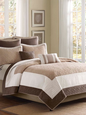 7pc Longmont Quilted Coverlet Set