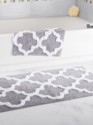 2pc Trellis Bath Mat Set - Yorkshire Home