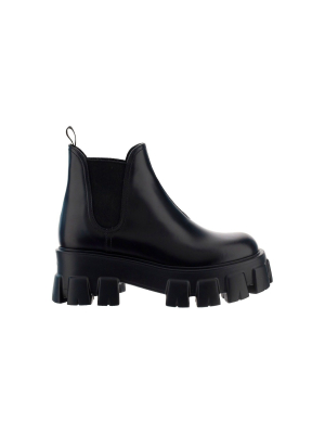 Prada Monolith Ankle Boots