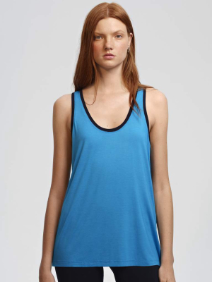 Tessa Jersey Tank - Azur/indigo