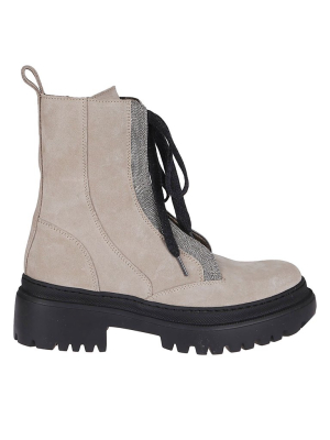 Brunello Cucinelli Monile Detail Ankle Boots